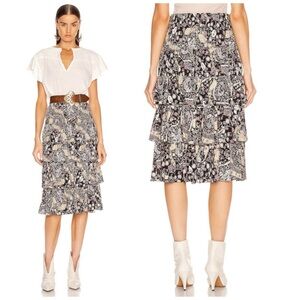 Isabel Etoile Marant Cencia skirt in black beige - 34